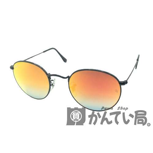 Ray-Ban（レイバン）ROUND METAL RB3447 002/4W 50mm　FLASH LENSES　グラディエン...