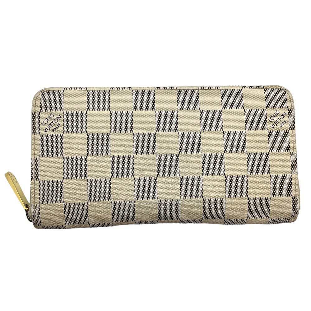 【中古】LOUIS VUITTON（ルイ・ヴィトン）N60019 ダミエ・アズール ジッピーウォレット ラウンドファスナー 長財布 ゴールド金具 小銭入れ メンズ レディース【USED-B】