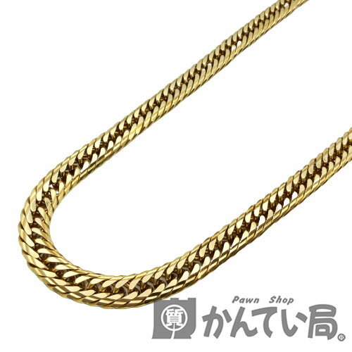 Ｋ18喜平ネックレスＭカットトリプルＭカット約50g約50cm中折れ式金具キヘイジュエリーネックレス【USED-A】【中古】