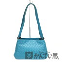 【中古】BOTTEGA VENETA (ボッテガベネタ) ショルダーバッグ レディースバッグ 肩掛け 緑 グリーン レザー【USED-SA】