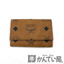 【中古】MCM(エムシーエム) ロゴグラム ビセトス レザー 4連キーケース ブラウン レディース メンズ 【USED-A】