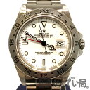 ROLEX (ロレックス) 16570 エクスプローラー2 スポーツモデル A番 GMT デイト 自動巻き 腕時計 ホワイト メンズウォッチ 【USED-A】