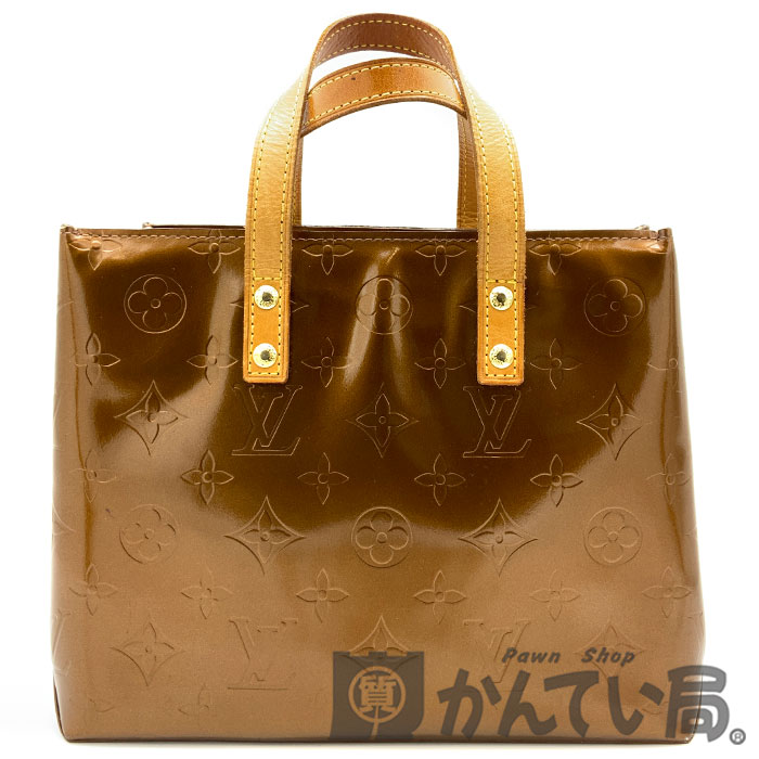 LOUISVUITTON（ルイ・ヴィトン）M91146リードPMモノグラム・ヴェルニブロンズエナメルレディースハンドバッグ【USED-AB】【中古】