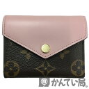 LOUIS VUITTON（ルイ・ヴィトン）　M62933　モノグラム　ポルトフォイユ・ゾエ　ローズ　バレリーヌ　三つ折り財布　コンパクトウォレット　ミニ財布　レディース【USED-A】