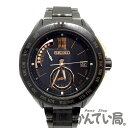 【中古】 SEIKO （セイコー） Brightz ブライツ SAGA115 8B54-0AJ0 2012年限定 500本限定 ソーラー 電波 ブラック ゴールド ステンレス ダイヤモンド ルビー 約45mm カレンダー ワールドタイム 腕時計 メンズ 【USED-B】