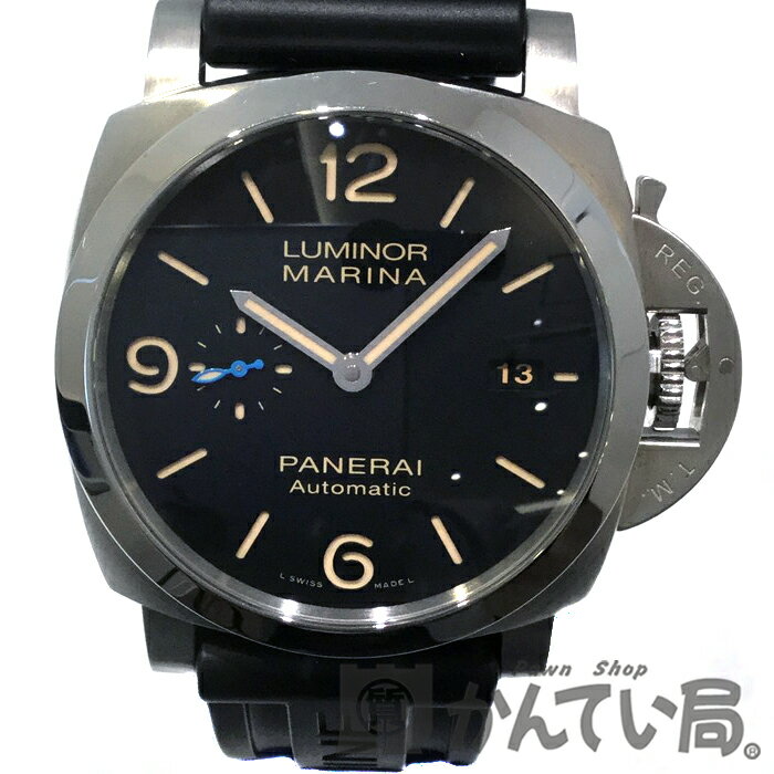 【中古】PANERAI（パネライ）PAM01312ルミノールマリーナ19503デイズオートマチックアッチャイオ自動巻きレザーベルトラバーベルト裏スケ44mm腕時計メンズ【USED-A】