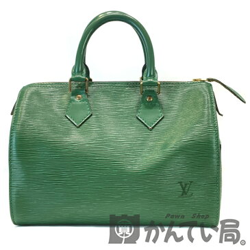 【中古】LOUIS VUITTON (ルイヴィトン) M43014 エピ スピーディ25 ハンドバッグ Vintage Speedy 25 Green Epi Leather 【USED-B】