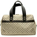 【中古】LOUIS VUITTON（ルイ・ヴィトン）M93210 ジョセフィーヌGM モノグラム・ミニ ボストンバッグ ハンドバッグ ブラウン カーキ ゴールド金具 【USED-B】