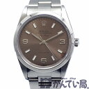 【中古】ROLEX (ロレックス) 14000 エアキング T番　約34mm 自動巻き アラビア ピンク ブラウン SS ステンレススティール メンズ レディース 腕時計 【USED-A】