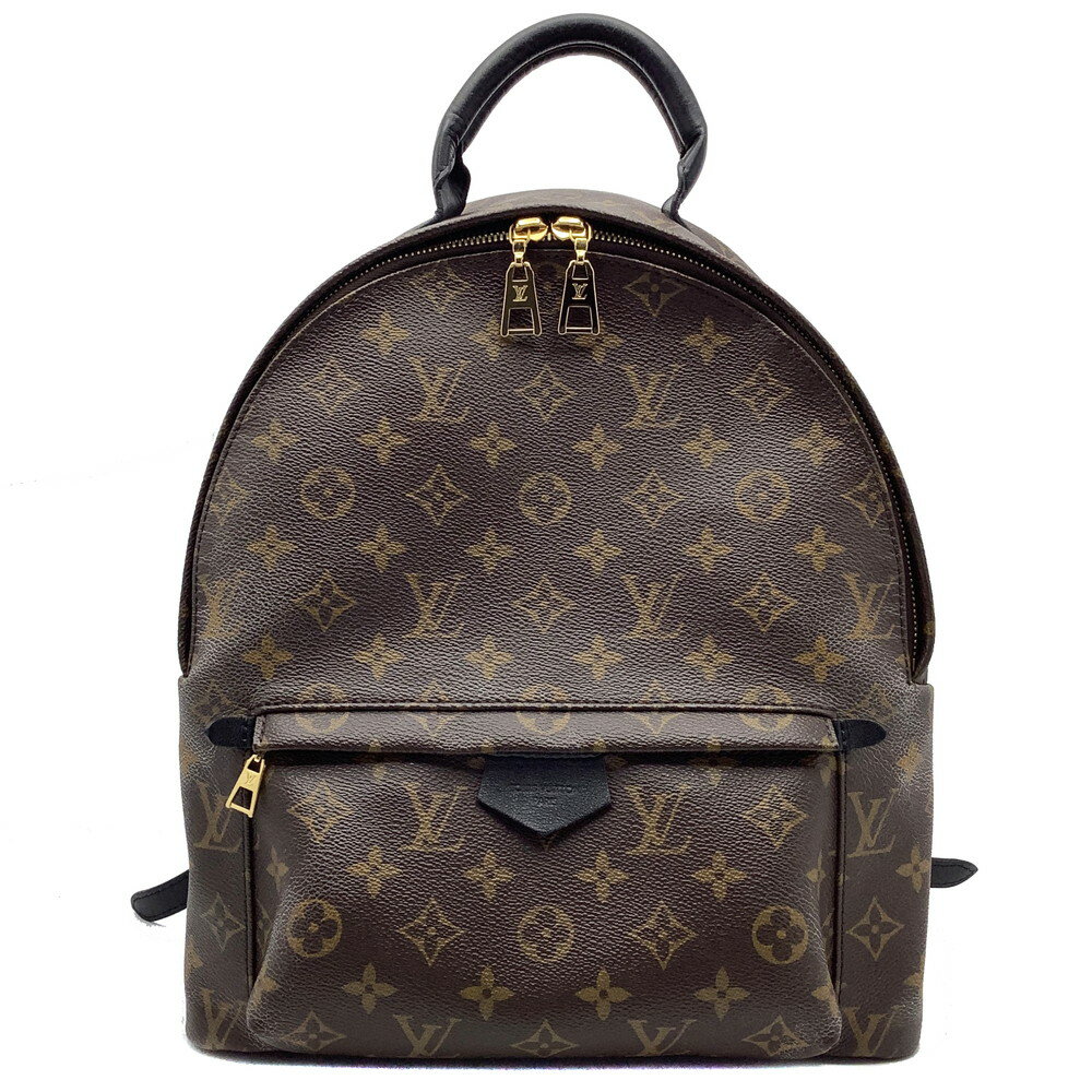 【中古】LOUIS VUITTON（ルイ・ヴィトン）M41561 パームスプリングス バックパック MM モノグラム キャンバス ブラック ブラウン【USED-AB】