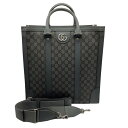 【中古】GUCCI（グッチ）731793 オフディア ミディアムトートバッグ GGスプリーム キャンバス ショルダー グレー 2Way【USED-A】