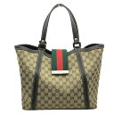  GUCCI（グッチ） 364835 シェリーライン GGトートバッグ GGキャンバス ショルダーバッグ GG柄 肩掛け ベージュ系 ブラウン系 ゴールド金具 