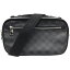 【中古】 LOUIS VUITTON (ルイヴィトン) N41289 アンブレール ダミエ グラフィット ボディバッグ ウエストポーチ メンズ レザー ブラック系 【USED-B】