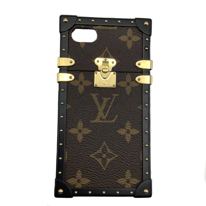 【中古】LOUIS VUITTON（ルイ・ヴィトン）M64479 モノグラム アイトランクiPhone7ケース　スマホケース 男女兼用 【USED-A】