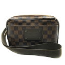 【中古】LOUIS VUITTON（ルイ・ヴィトン）N41101 ダミエ バムバッグ・ブルックリン ショルダーバッグ 斜めがけバッグ ボディバッグ ウエストバッグ ヒップバッグ ブラウン系 メンズ レディース【USED-B】