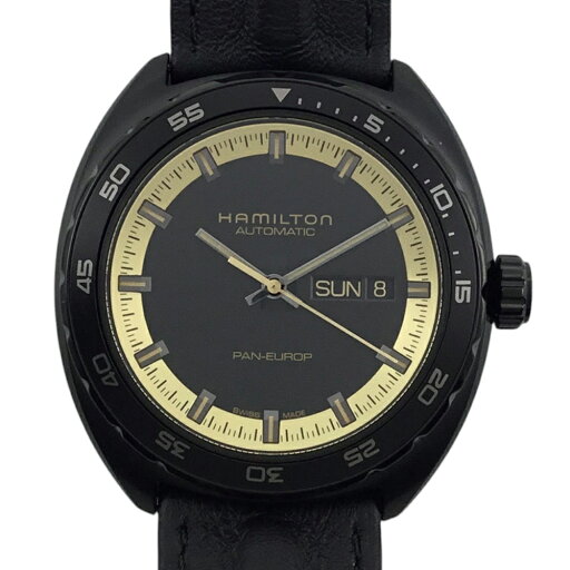 【中古】HAMILTON(ハミルトン)H35425730 アメリカンクラシック 自動巻き 42mm 男性用 腕時計 ブラック文字盤 革ベルト【USED-S】 【中古】HAMILTON(ハミルトン)H35425730 アメリカンクラシック 自動巻き 42mm 男性用 腕時計 ブラック文字盤 革ベルト【USED-S】