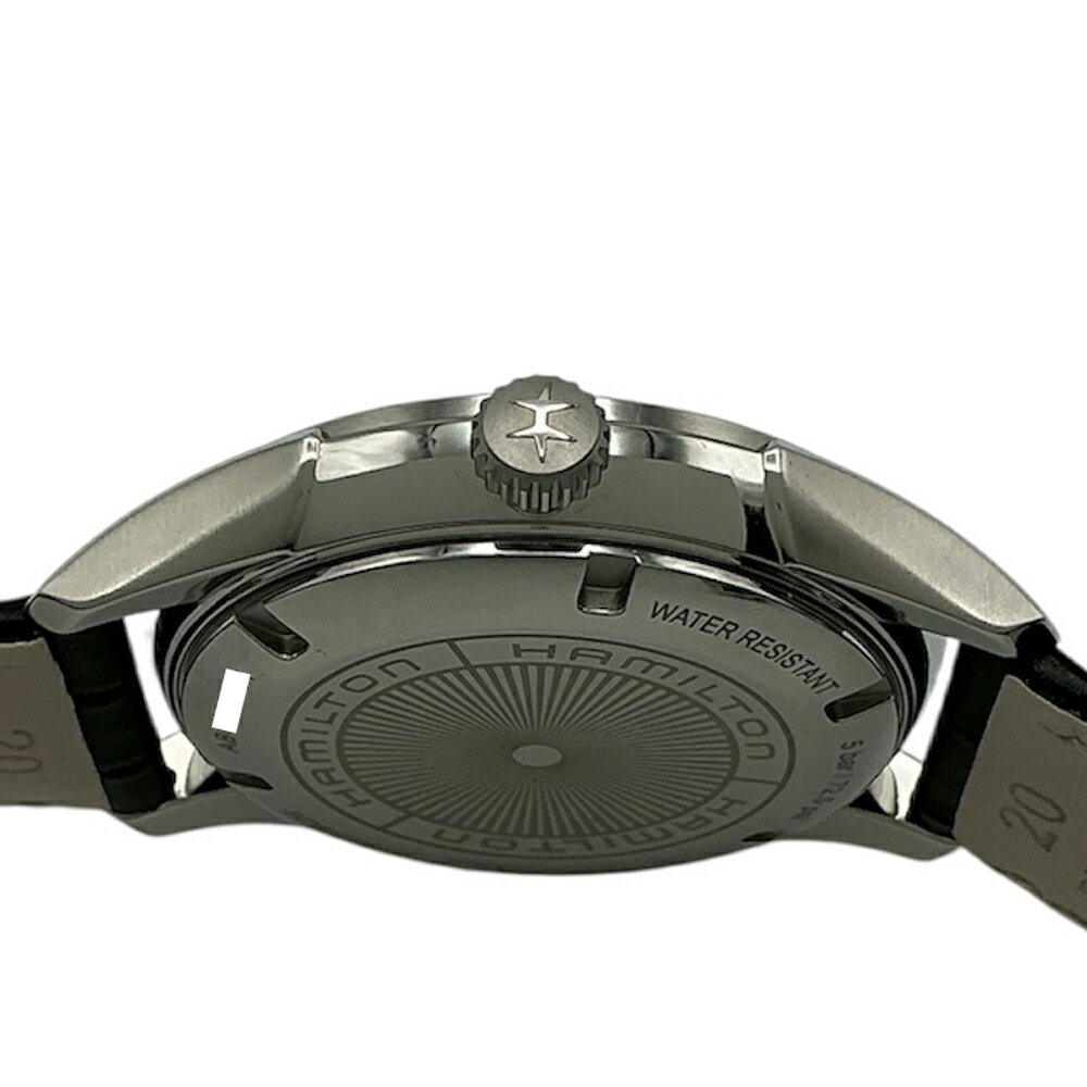 【中古】 HAMILTON (ハミルトン) H32451731 JAZZMASTER ジャズマスターGENT QUARTZ 40mm 50m防水 クオーツ メンズ腕時計 レザーベルト ブラック 【USED-S】