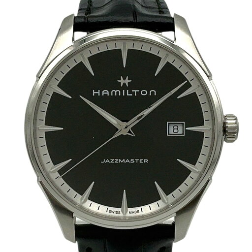 【中古】 HAMILTON (ハミルトン) H32451731 JAZZMASTER ジャズマスターGENT QUARTZ 40mm 50m防水 クオーツ メンズ腕時計 レザーベルト ブラック 【USED-S】 【中古】 HAMILTON (ハミルトン) H32451731 JAZZMASTER ジャズマスターGENT QUARTZ 40mm 50m防水 クオーツ メンズ腕時計 レザーベルト ブラック 【USED-S】