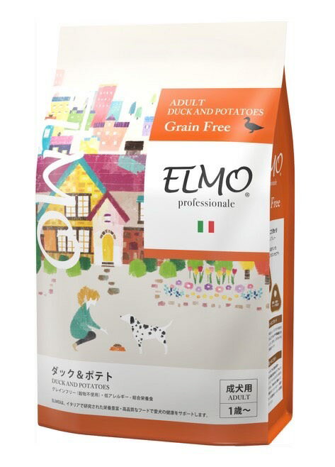 【正規代理店】【成犬用】ELMO アダルト ダック＆ポテト800g (低GI) エルモ プロフェッショナーレ イタリア製ドッグフード