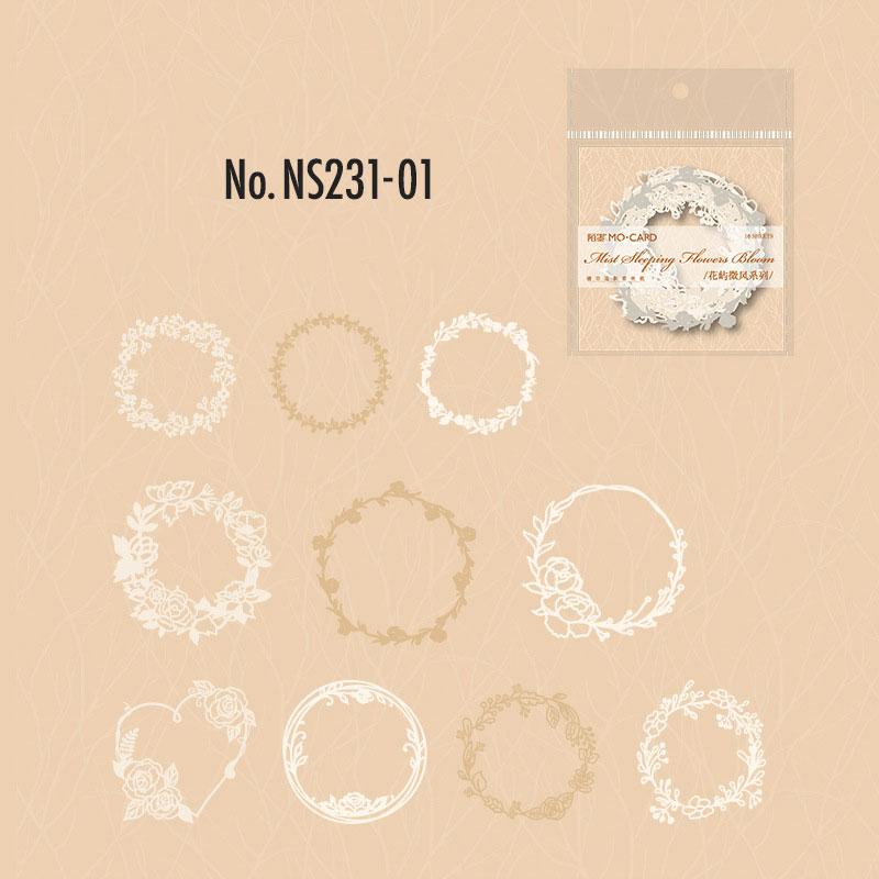 NS231 紙物素材 レースペーパー 花 額縁 フレーム レース 切り絵 コラージュ 素材 ...