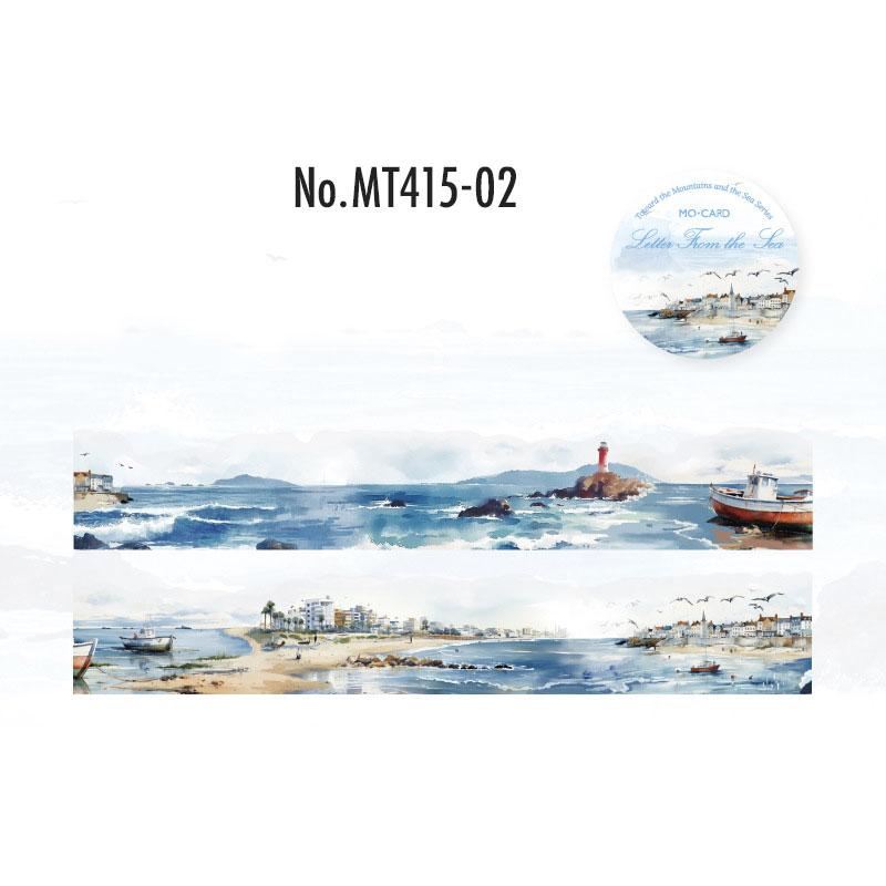 MT415 山 草原 海 雪山 風景 景色 PET コラージュ 素材 ロールシール コラージュ ...