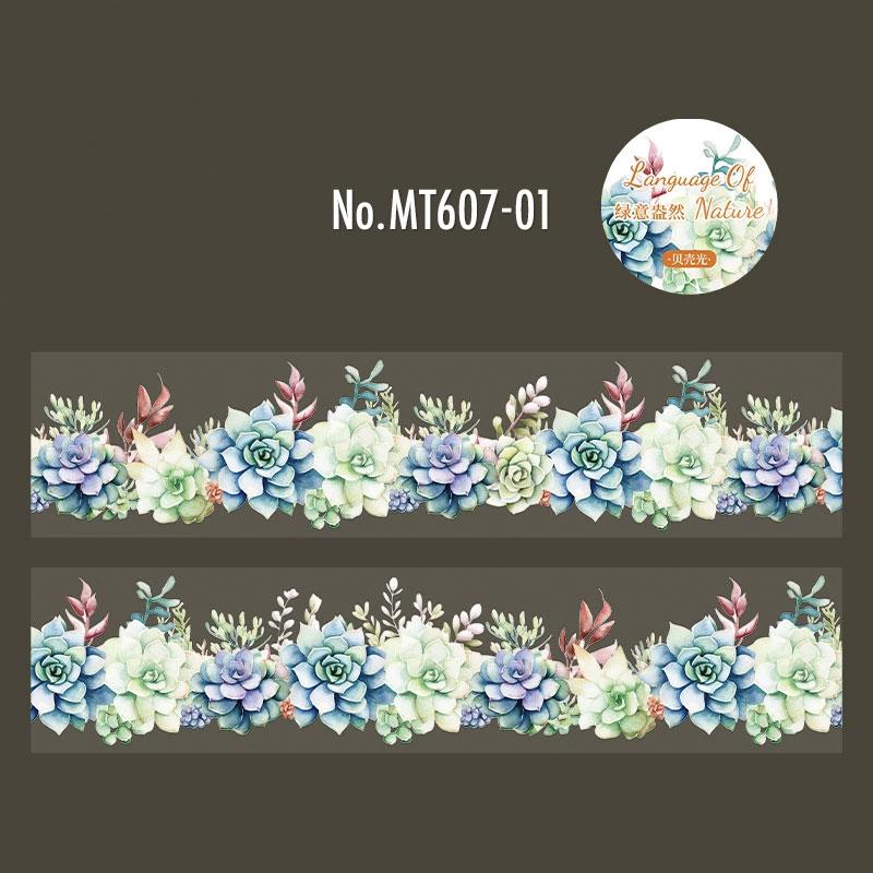 MT607 多肉植物 観葉植物 多肉 植物 サボテン エケベリア セダム 寄せ植え PET コラージュ 素材 マスキングテープ マステ コラージュ シール コラージュシール コラージュ素材 紙もの 手帳 日記 ジャンクジャーナル 海外 紙モノ 紙物