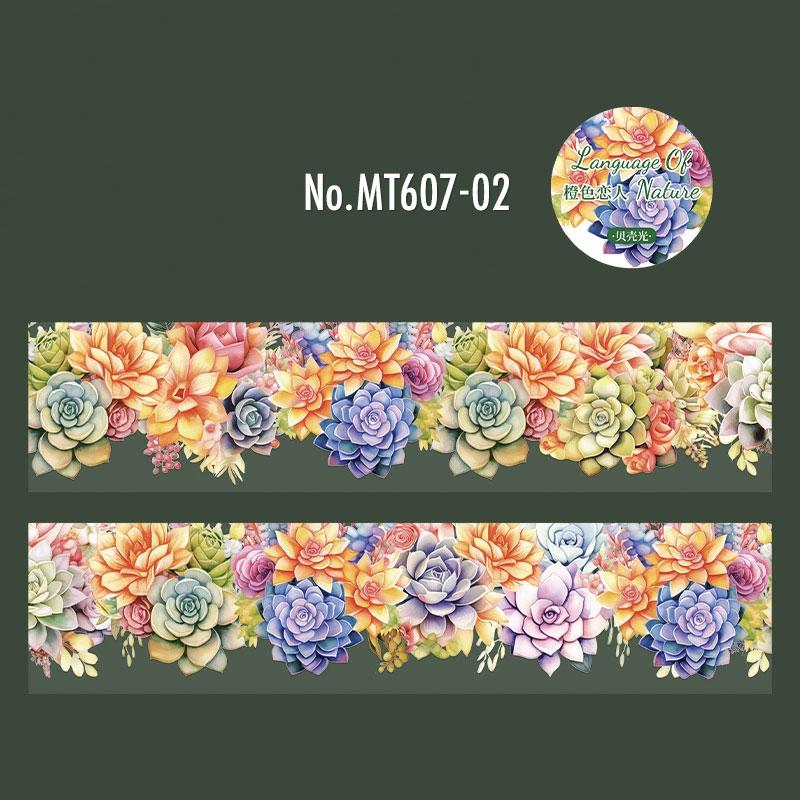 MT607 多肉植物 観葉植物 多肉 植物 サボテン エケベリア セダム 寄せ植え PET コラージュ 素材 マスキングテープ マステ コラージュ シール コラージュシール コラージュ素材 紙もの 手帳 日記 ジャンクジャーナル 海外 紙モノ 紙物