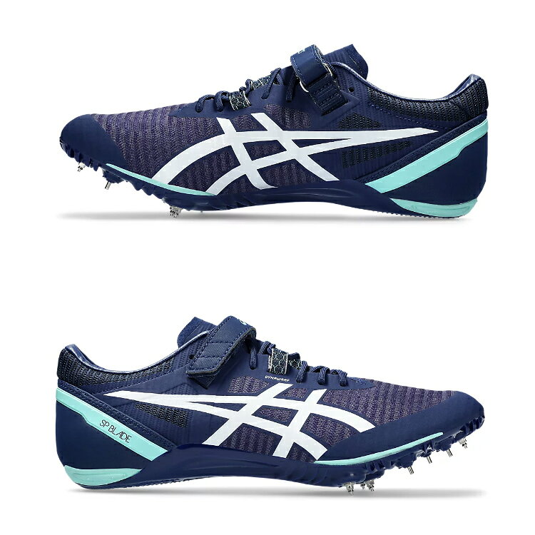 オザキスポーツのアシックス　SP BLADE 9　ユニセック　陸上スパイク　100m～400m／ハードル　ASICS　陸上競技シューズ　1093A137　401　Blue Expanse/White　★20909　※北海道・離島・沖縄県へのお届け不可｜アングル3