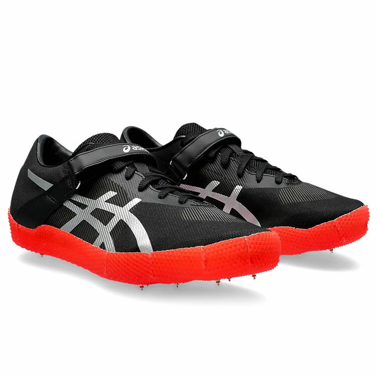 アシックス 陸上競技スパイク HIGH JUMP PRO 3 (L) 26.0cm 走高跳 左足踏み切り用 asics 1093A214-001 Black/Pure Silver ★25909