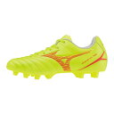 ミズノ　モナルシーダNEO III SELECT Jr　ジュニア　サッカー／フットボール　スパイクシューズ　MIZUNO　P1GB242545　セーフティーイエロー×フェアリーコーラル　★7000　24SS