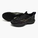 ミズノ ウエーブライダーGTX 2 ランニングシューズ ゴアテックス/防水 J1GC248201 ブラック×ゴールド MIZUNO WAVE RIDER GTX...