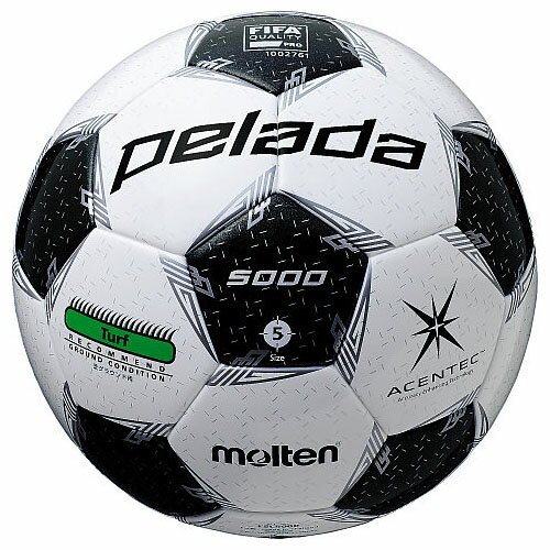 モルテン　サッカーボール ペレーダ5000芝用　molten サッカーボール5号球　検定球　F5L5000　★8400★