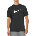 ナイキ コットンライクスニーカーボックスグラフィック半袖ハイドロガード UPF40+ 日焼け対策 NIKE NESSF523-N001 ブラック ★5400 SWIMMING 半袖Tシャツ ラッシュガード メール便配送 返品交換不可