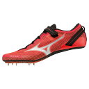 ミズノ エックスブラストエリート3 (陸上競技) 24.5cm mizuno 陸上スパイク 短距離用 U1GA230202 コーラル×ホワイト×ブラック ★23...
