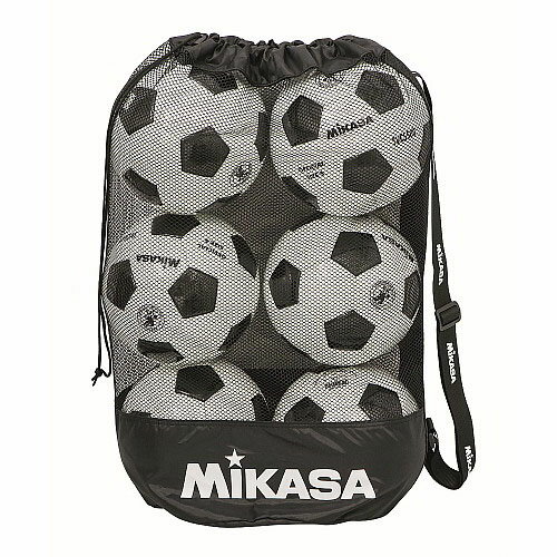 ミカサ サッカー ボールバッグ mikasa ボールバッグ メッシュ巾着型 黒 中 MBAS ★1800格安セール サッカー 用品 セール