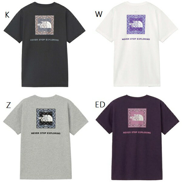 樂天商城 - ザ・ノース・フェイス　ショートスリーブバンダナスクエアロゴティー THE NORTH FACE レディース 半袖Tシャツ　NTW32446 ★5000　メール便配送
