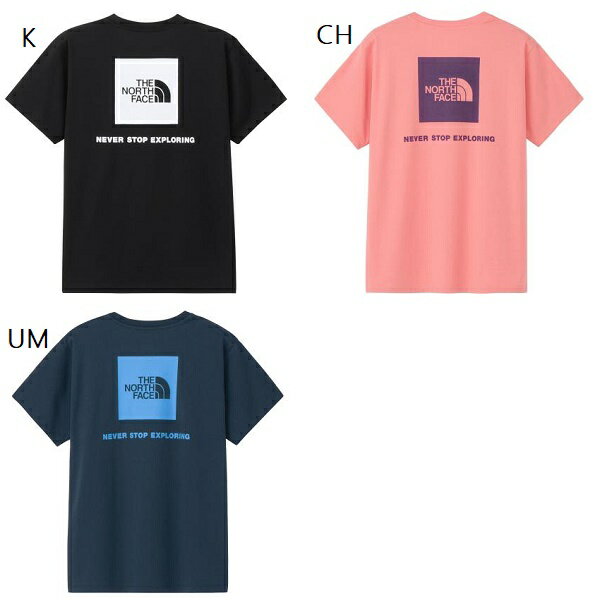 Rakuten - ザ・ノース・フェイス　レディース　ショートスリーブバックスクエアーロゴティー　THE NORTH FACE　半袖Tシャツ　NTW32447　★5000　メール便配送