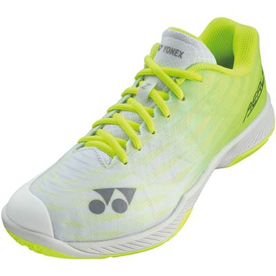 YONEX　ヨネックス　バドミントンシューズ　パワークッションエアラスZワイド　ローカット　4Eワイド設計　SHBAZ2W　815（グレー／イエロー）　★16000