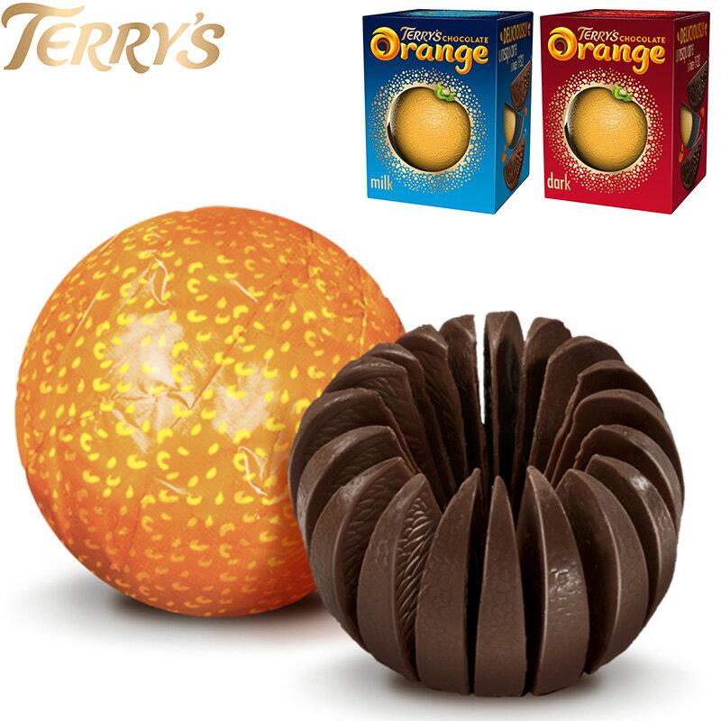 TERRY 039 S テリーズ チョコレート オレンジ 1点入157g ミルク/ダーク イギリスブランド フランス製 イギリスみやげ イギリス土産 輸入菓子 夏季クール