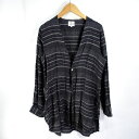 NEEDLES 1B CARDIGAN SHIRT BORDER ニードルズ カーディガン シャツ ボーダー 大名店【中古】