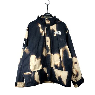 Supreme × THE NORTH FACE 21aw Bleached Denim Print Mountain Jacket P52100I シュプリーム ザ ノースフェイス　ブリーチデニムプリント マウンテンジャケット 大名店【中古】