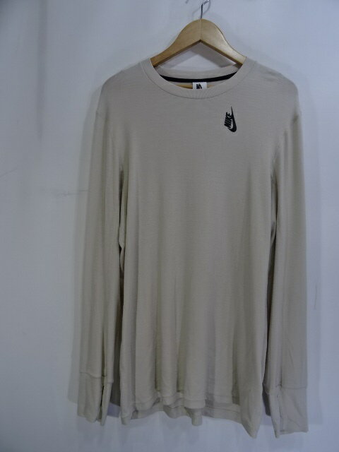 ☆NIKE ENERGY LONGSLEEVE TOP SIZE-S ナイキ エナジーロングスリーブ ベージュ 大名店【中古】