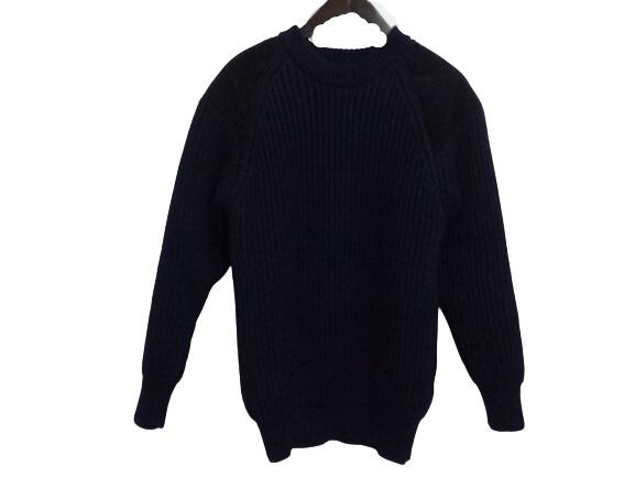 ☆UNIFORM EXPERIMENT GUN PATCH CREW NECK KNIT ユニフォーム エクスペリメント ガンパッチクルーネックニット 大名店【中古】