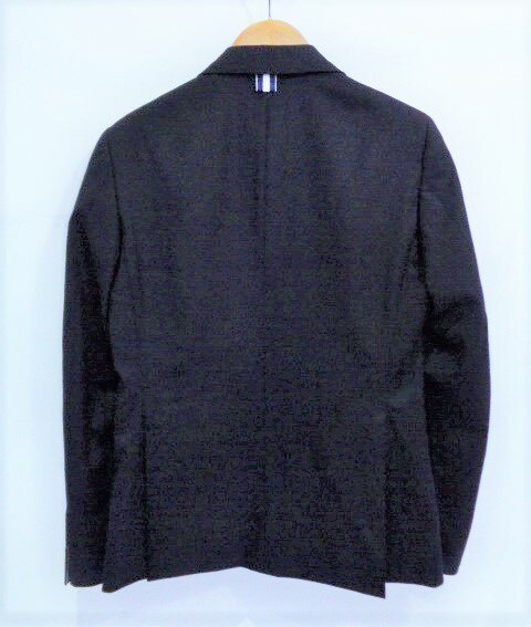 ☆VANQUISH ヴァンキッシュ スーツセットアップ テーラードジャケット&クロップドパンツ ネイビー 大名店【中古】