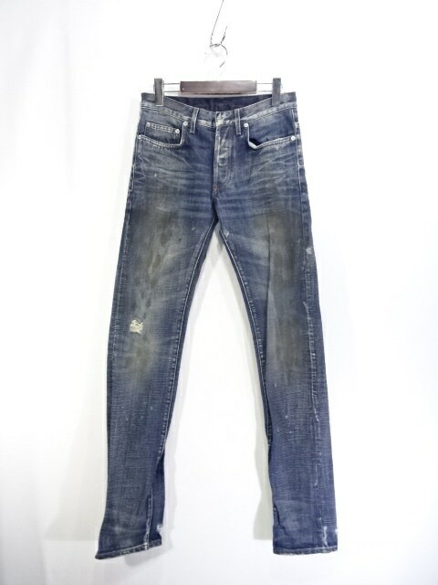 ☆DIOR HOMME 11aw RACK RAIL JEANS ディオールオム ダメージ クラッシュ ジーンズ デニム 大名店【中古】