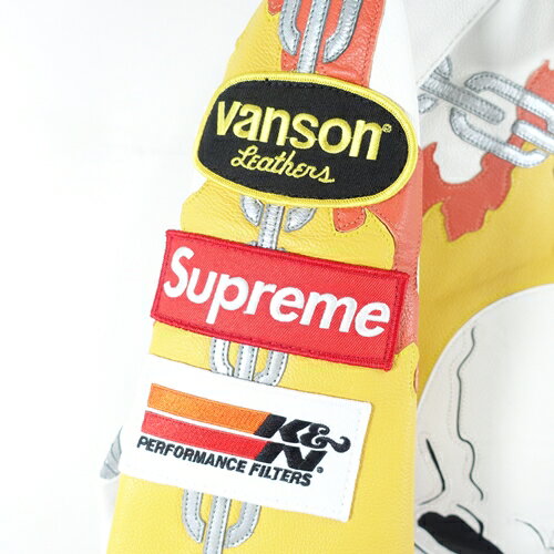 Supreme 19ss Vanson Leathers Ghost Rider Jacket シュプリーム バンソン ゴーストライダー レザー ジャケット 大名店【中古】