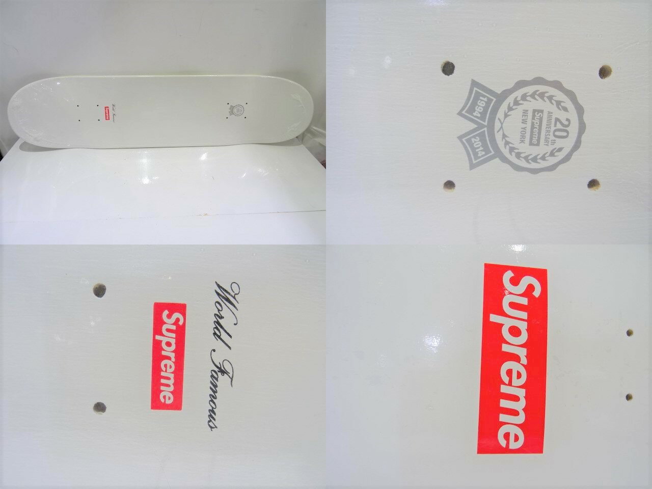 ☆Supreme 14ss 20th Anniversary Box Logo Skatebord Deck シュプリーム 20周年記念 ボックスロゴ スケートデッキ スケボー スケートボード 大名店【中古】