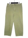 ☆DESCENDANT DC-6/TWILL TROUSERS ディセンダント ツイルトラウザー デニム パンツ OLIVE DRAB 大名店【中古】