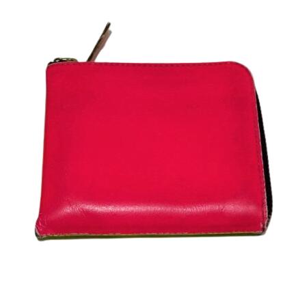 ☆COMME des GARCONS WALLET コムデギャルソンウォレット L字ジップ レザーコインケース ネオンカラー バイカラー 財布 大名店【中古】