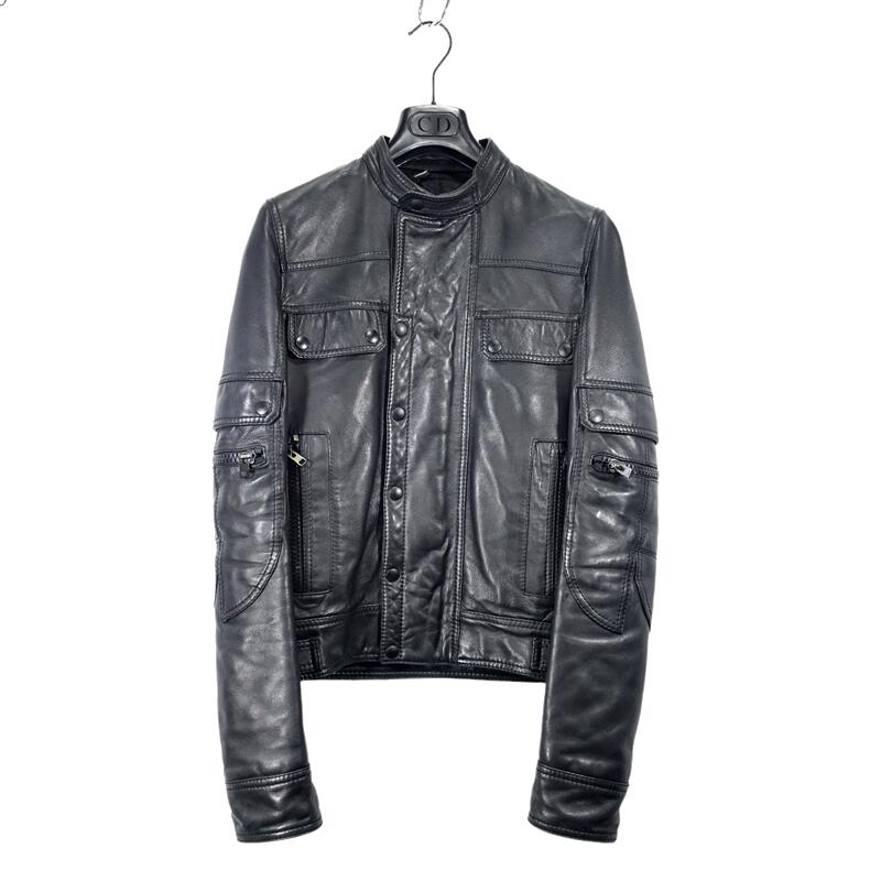 メンズファッション, コート・ジャケット DIOR HOMME 07aw Leather Biker Jacket 